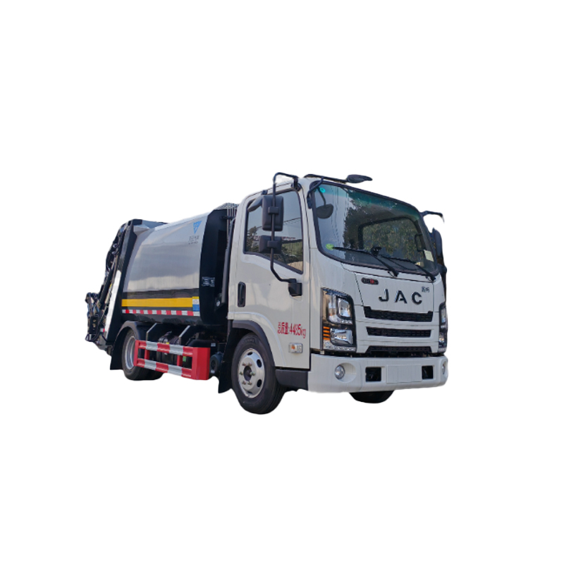 JAC compression garbage Truck (6 square blue brand)