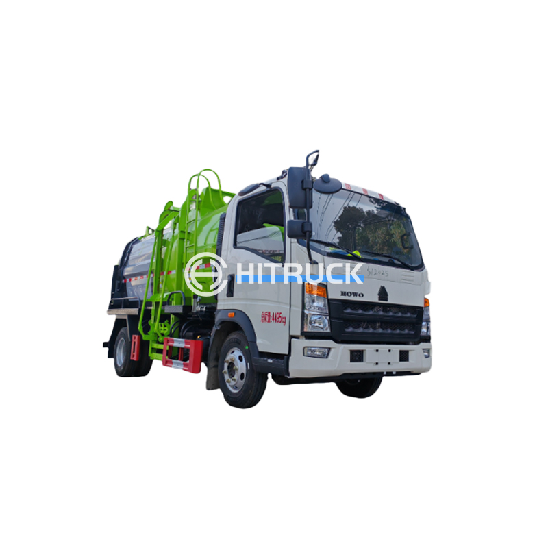 8 Cubic HOWO Kitchen Garbage Truck